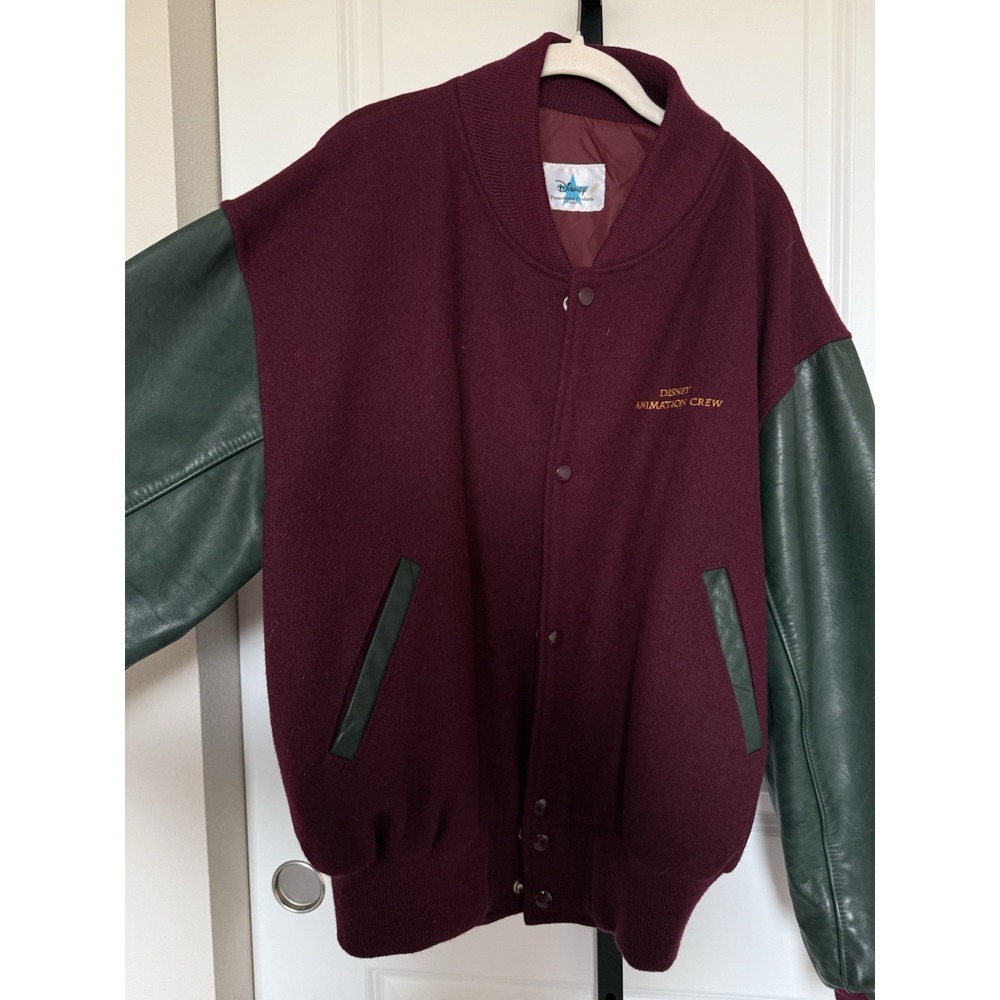 VTG Disney Hunchback Of Notre Dame Animation Crew Jacket SZ M Letterman Rare - Picture 5 of 10